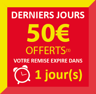 Derniers jours 50€ Offerts