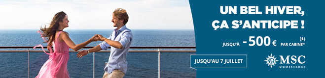 Jusqu'à -500€ avec MSC (1)