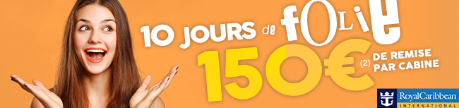 150E offerts avec Royal Caribbean