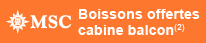 Forfait boissons offert en cabine balcon