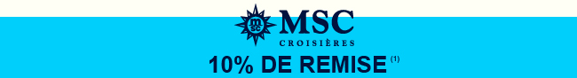 J'aime la croisière avec MSC