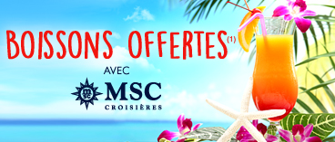MSC offre les boissons !