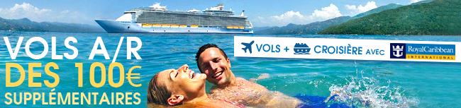 Vols en option dès 100E avec RCCL !