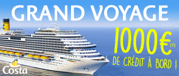 1000€ de crédit à bord !